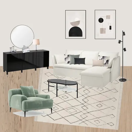 Contemporary Living Room Interior Design Mood Board by Suite.Minded on Style Sourcebook