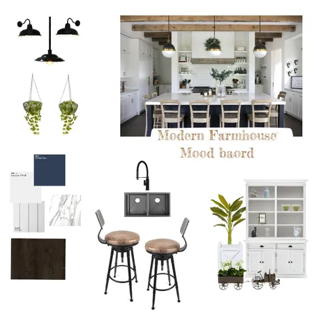 Modern Farmhouse Interior Design Mood Board by SaraBusari on Style Sourcebook