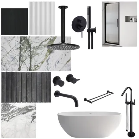 Tux Lux Ensuite Interior Design Mood Board by DKD on Style Sourcebook