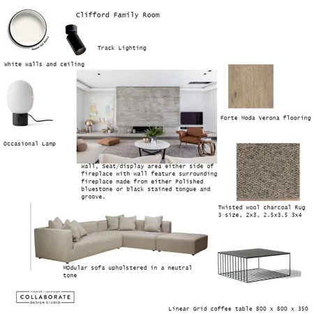 Clifford Family Room Interior Design Mood Board by Jennysaggers on Style Sourcebook