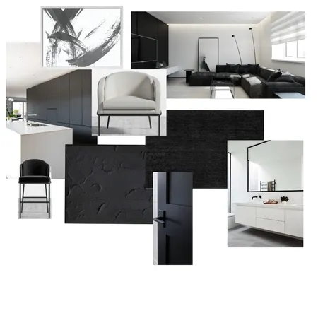 Achromatic Interior Design Mood Board by ellapesenti on Style Sourcebook