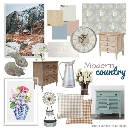 Modern country Interior Design Mood Board by sarahmareeb on Style Sourcebook