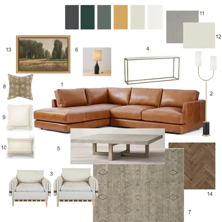 Module 9 Sample Board Family Room Interior Design Mood Board by alexnihmey on Style Sourcebook