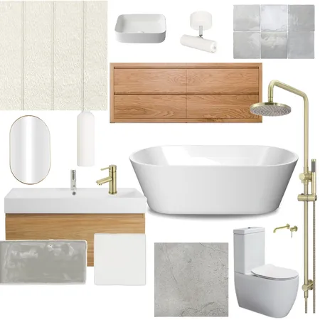 Family Bathroom Interior Design Mood Board by Murphy and Co on Style Sourcebook