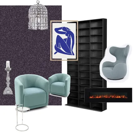 Purple/Aqua/Silver - Study Interior Design Mood Board by sleizzzx on Style Sourcebook