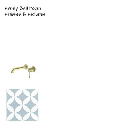 Family Bathroom materials palette Interior Design Mood Board by Frazer + Bradley on Style Sourcebook