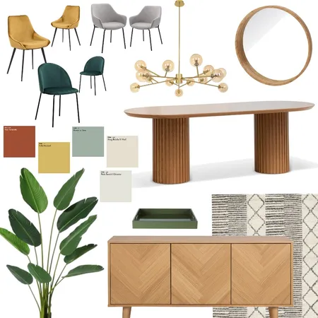 Dining Room Interior Design Mood Board by Mariana Dau on Style Sourcebook