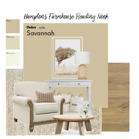 Hamptons Farmhouse Reading Nook #3 Interior Design Mood Board by Styled By Lorraine Dowdeswell on Style Sourcebook