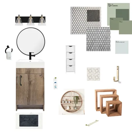 Basement Bathroom Interior Design Mood Board by annabills on Style Sourcebook