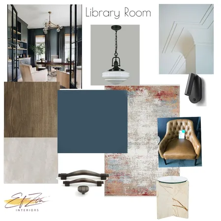 Kitto Library room Interior Design Mood Board by EF ZIN Interiors on Style Sourcebook