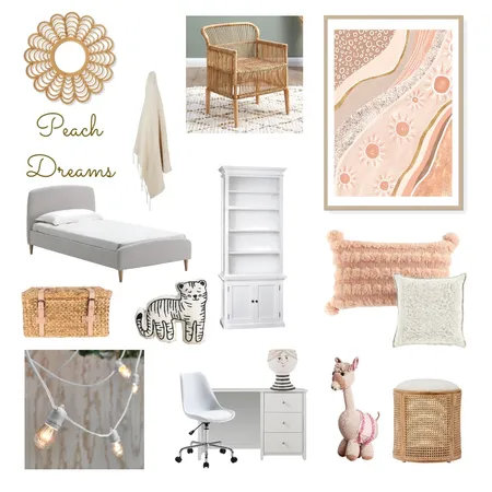 Peach Dreams Interior Design Mood Board by vhatdesigns on Style Sourcebook