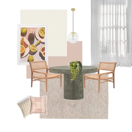 Soft pink dining room Interior Design Mood Board by elisha_proctpr_ on Style Sourcebook