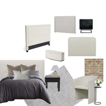 SPLATT - DRAFT Contemporary Classic Main Bedroom Interior Design Mood Board by Kahli Jayne Designs on Style Sourcebook