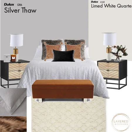 Janes Bedroom Interior Design Mood Board by Layered Interiors on Style Sourcebook