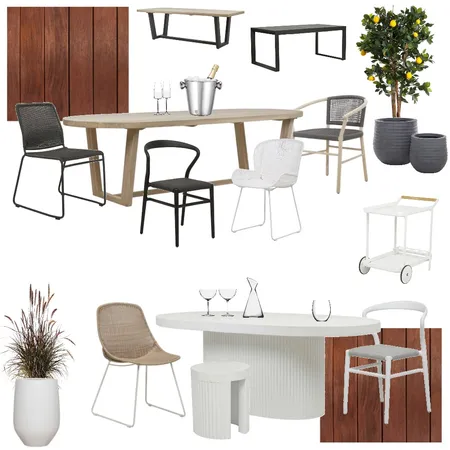 SPLATT - DRAFT Outdoor Dining Interior Design Mood Board by Kahli Jayne Designs on Style Sourcebook