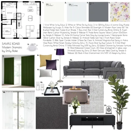 Sample Board Interior Design Mood Board by Emjay Blake on Style Sourcebook