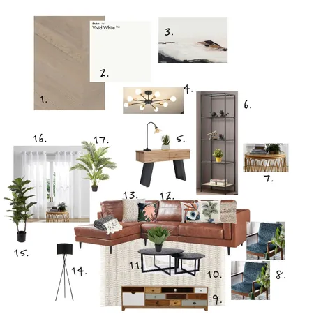 Module 9 Living Area Interior Design Mood Board by Trena Laine on Style Sourcebook