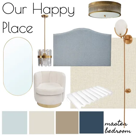 Our Happy Place - Master Bedroom V2 Interior Design Mood Board by RLInteriors on Style Sourcebook