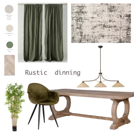 rustic dinning Interior Design Mood Board by Adesigns on Style Sourcebook