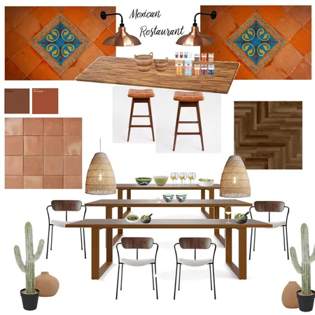 Mexican Restaurant Interior Design Mood Board by elsamemmou on Style Sourcebook