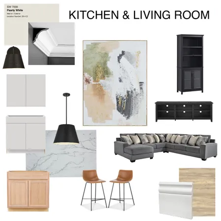 Kitchen & Living Modern Interior Design Mood Board by Mary Helen Uplifting Designs on Style Sourcebook