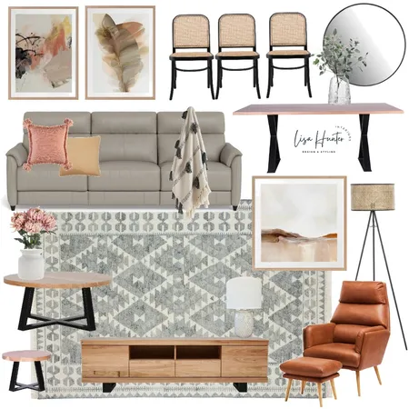 Modern Australian Living Room Interior Design Mood Board by Lisa Hunter Interiors on Style Sourcebook