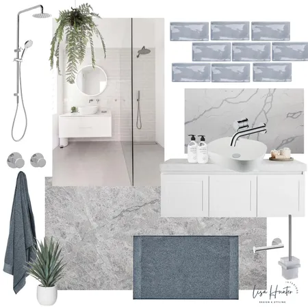 Modern Classic Bathroom - Blue Interior Design Mood Board by Lisa Hunter Interiors on Style Sourcebook