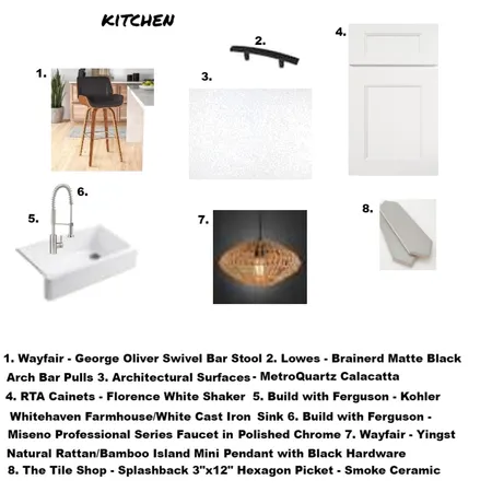 Module 12 - Kitchen Sample Board Interior Design Mood Board by sandyfnorman@gmail.com on Style Sourcebook