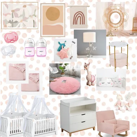 baby twins nursery Interior Design Mood Board by lilli.larken on Style Sourcebook