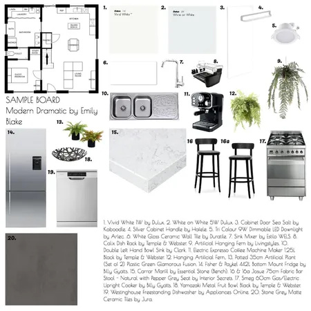 Sample Board Interior Design Mood Board by Emjay Blake on Style Sourcebook