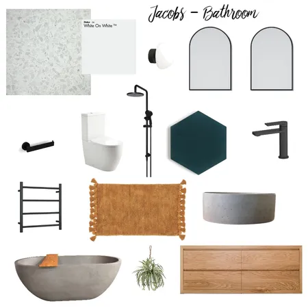 Jacobs Bathroom Renovation Interior Design Mood Board by Cape Hawke Farmhouse on Style Sourcebook