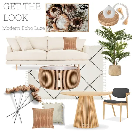 Modern Boho Luxe Interior Design Mood Board by The Ginger Stylist on Style Sourcebook