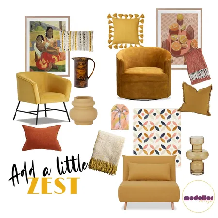 A Little Zest Interior Design Mood Board by Singular Style Design on Style Sourcebook