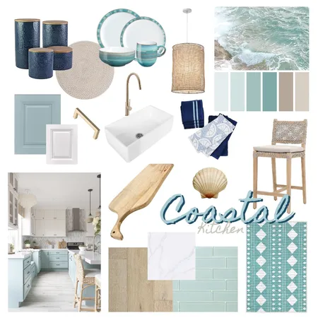 Coastal Kitchen Interior Design Mood Board by katielunn on Style Sourcebook