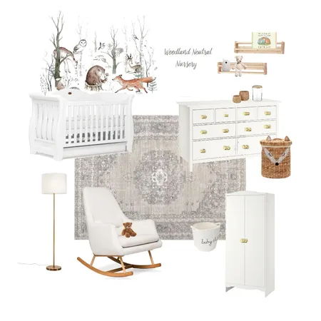 Woodland neutral nursery Interior Design Mood Board by Coralie_Kennedy on Style Sourcebook