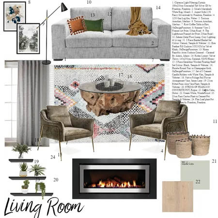 Living Room final Interior Design Mood Board by alessiat on Style Sourcebook