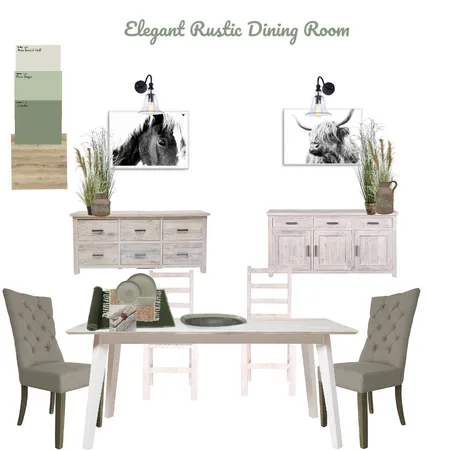 Elegant Rustic Dining Room Interior Design Mood Board by Amatos21 on Style Sourcebook