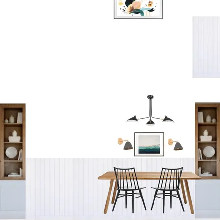 Dining room wood and white Interior Design Mood Board by knadamsfranklin on Style Sourcebook
