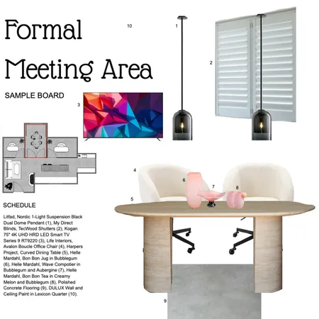 Formal Meeting Area Interior Design Mood Board by sgeneve on Style Sourcebook