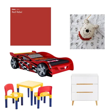 Red Themed Kid's Room Interior Design Mood Board by Latitude on Style Sourcebook