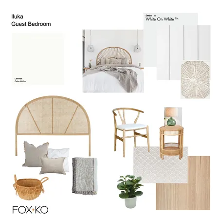 Iluka Guest Bedroom Interior Design Mood Board by FOXKO on Style Sourcebook