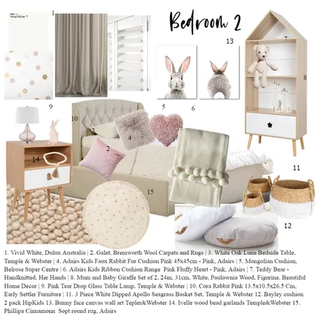 Bedroom 2 Interior Design Mood Board by Tunde H on Style Sourcebook