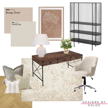 Feminine office Interior Design Mood Board by Designs by Chloe on Style Sourcebook