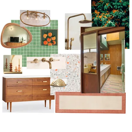 Mid Century Bathroom Interior Design Mood Board by Perimcc on Style Sourcebook