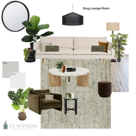 Snuggle Lounge 27 High Street Green rug Big Sidney Chair Interior Design Mood Board by CSInteriors on Style Sourcebook