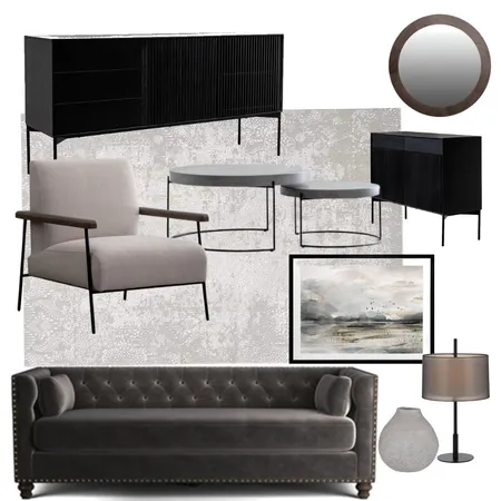 Formal Lounge - Mixed Walnut & Black Interior Design Mood Board by Moniza on Style Sourcebook