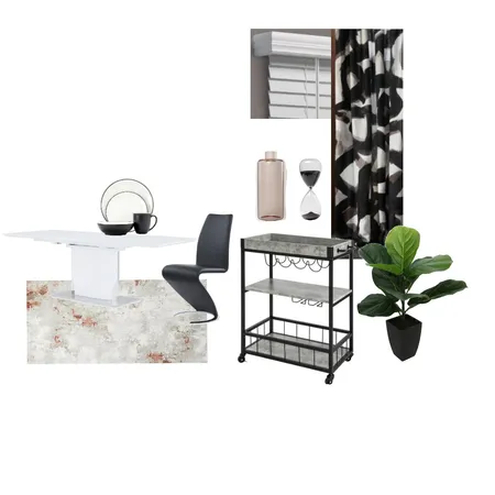 Achromatic Dining Interior Design Mood Board by kaybank27 on Style Sourcebook