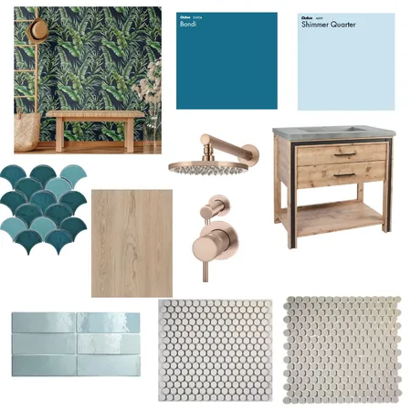 Beach House Bathroom Style Interior Design Mood Board by lcinteriors on Style Sourcebook