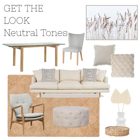 Neutral Tones Interior Design Mood Board by The Ginger Stylist on Style Sourcebook