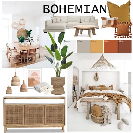 Boho Interior Design Mood Board by amybrooke_@hotmail.com on Style Sourcebook